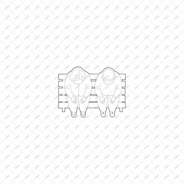 CAD, Vector, PNG Senior Living Characters Top View - Post Digital Architecture — Free and Affordable Resources for Architects