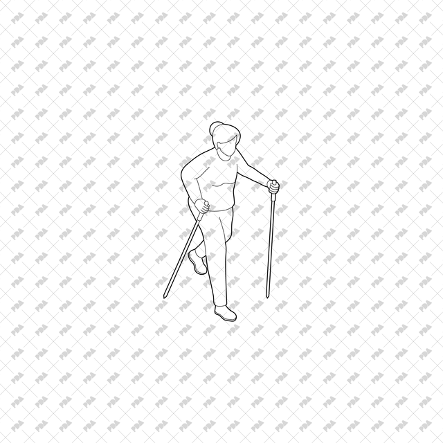 CAD, Vector, PNG Isometric Elderly People - Post Digital Architecture — Free and Affordable Resources for Architects