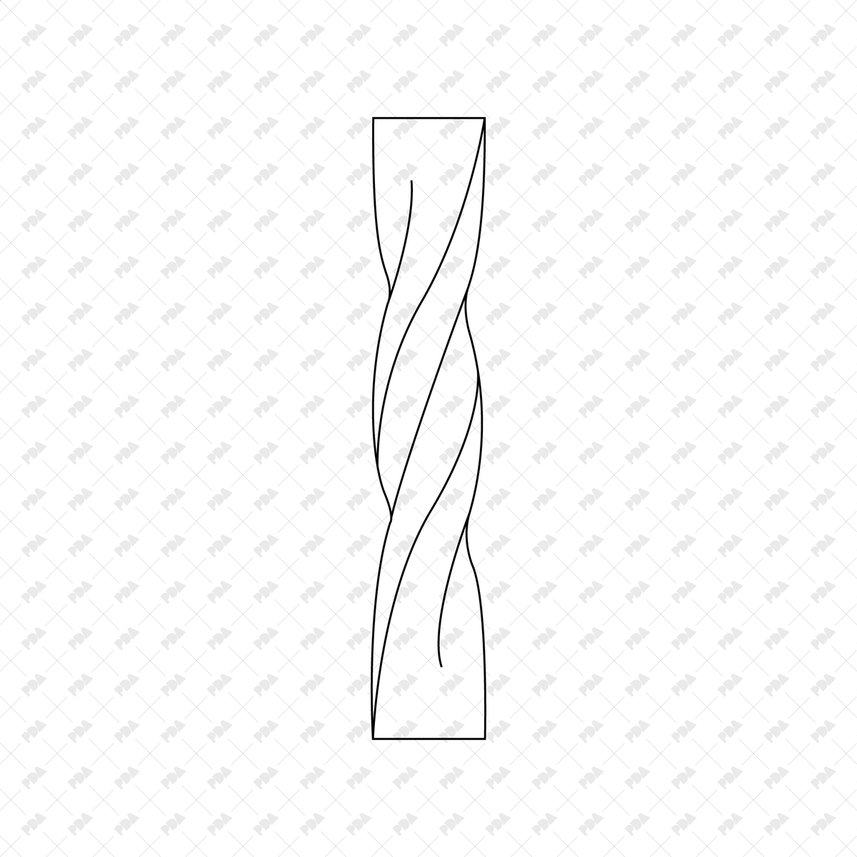 CAD, Vector Modern Columns Set