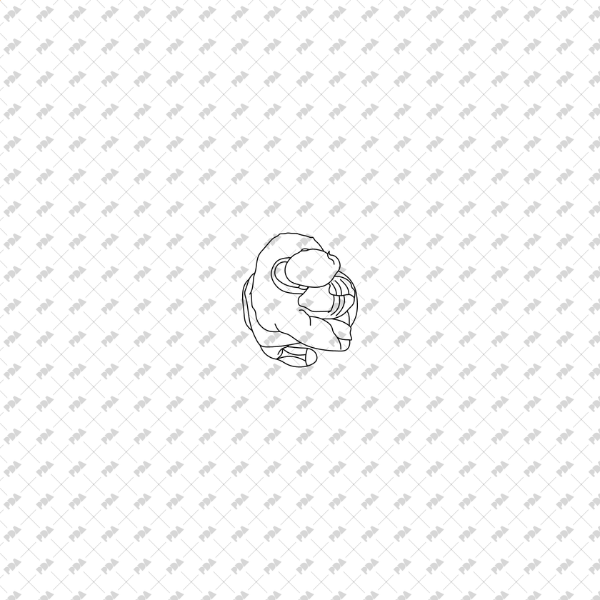 CAD, Vector Daily Life People Set (Top and side view)