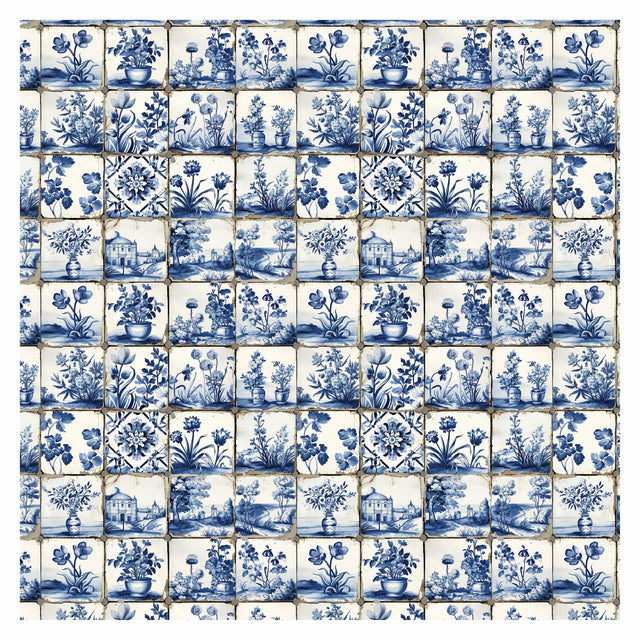 Illustrator Pattern Library - Delft Tiles Textures