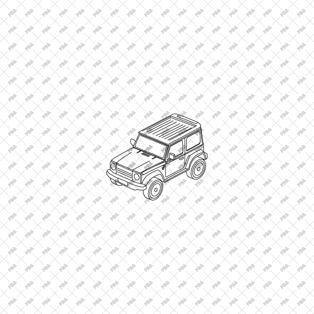 CAD, Vector, PNG Axonometric Vehicles - Post Digital Architecture — Free and Affordable Resources for Architects