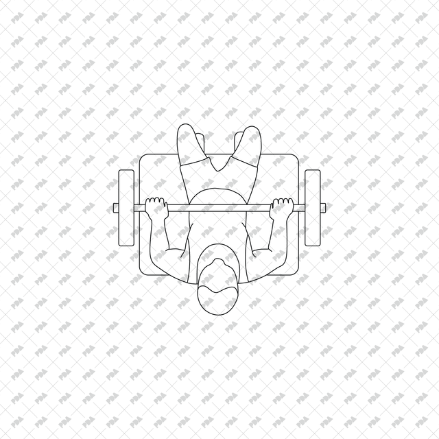 CAD, Vector, PNG Gym Workout Characters in Top View - Post Digital Architecture — Free and Affordable Resources for Architects