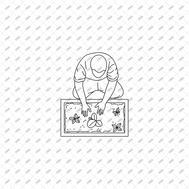 CAD, Vector, PNG Gardening Characters in Top View - Post Digital Architecture — Free and Affordable Resources for Architects