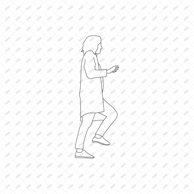 CAD, Vector, PNG Characters Climbing Stairs in Side View - Post Digital Architecture — Free and Affordable Resources for Architects
