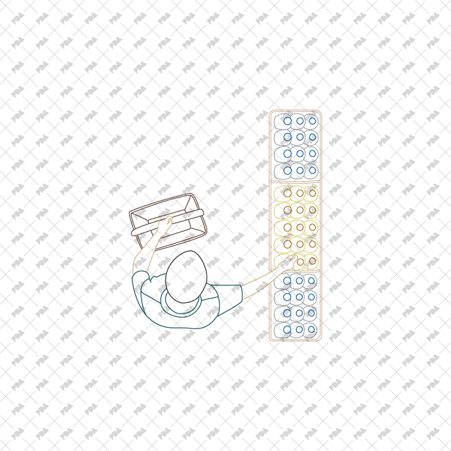 CAD, Vector, PNG Market and Supermarket in Color and B/W (Top View) - Post Digital Architecture — Free and Affordable Resources for Architects