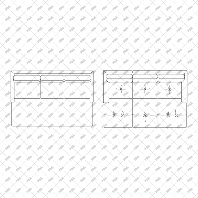 CAD, Vector, PNG Furniture in Top View - Post Digital Architecture — Free and Affordable Resources for Architects