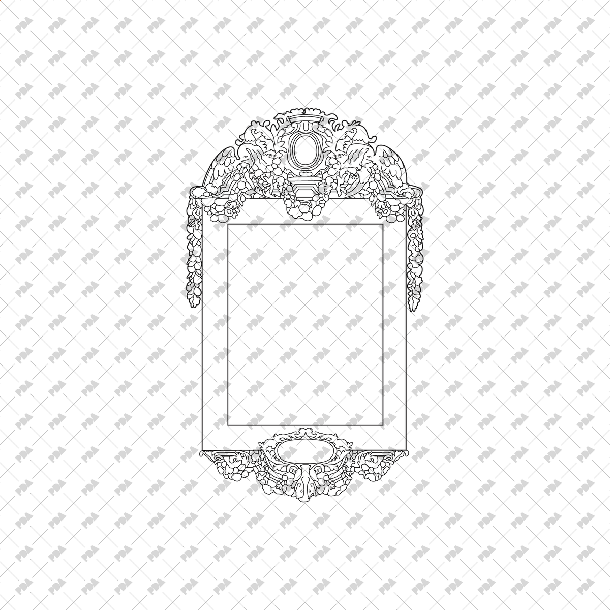 Mirror Cad File CAD & Vector Mirror Illustrations: Line-Art Collection