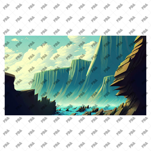 Mountain Backgrounds in Japanese Illustration Style - Post Digital Architecture — Free and Affordable Resources for Architects