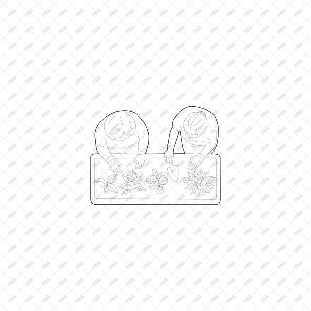 CAD, Vector, PNG Senior Living Characters Top View - Post Digital Architecture — Free and Affordable Resources for Architects