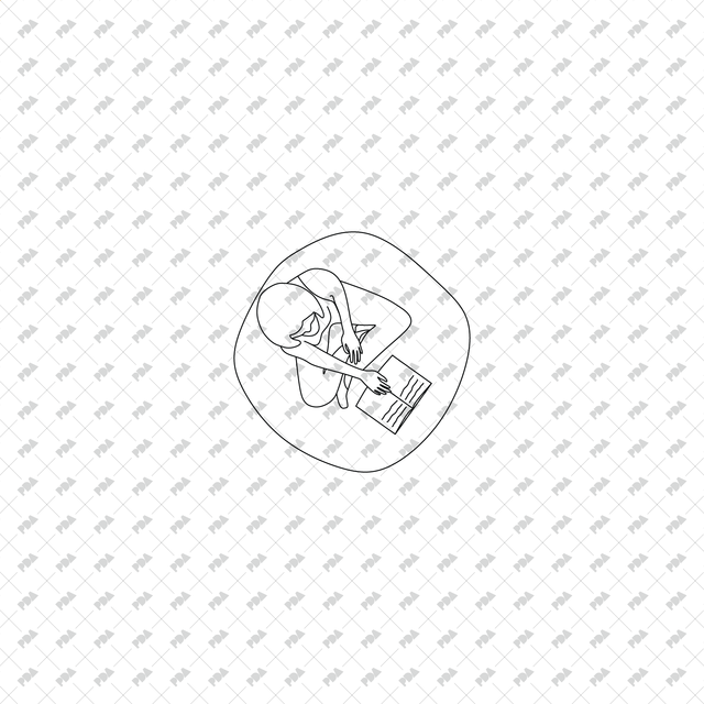 CAD, Vector, PNG Library Characters in Top View - Post Digital Architecture — Free and Affordable Resources for Architects