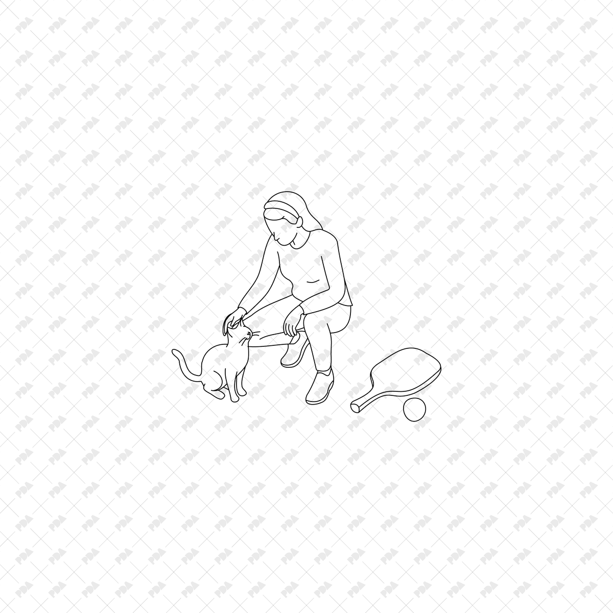 CAD, Vector, PNG Isometric Racket Sports, Tennis Badminton Pickleball
