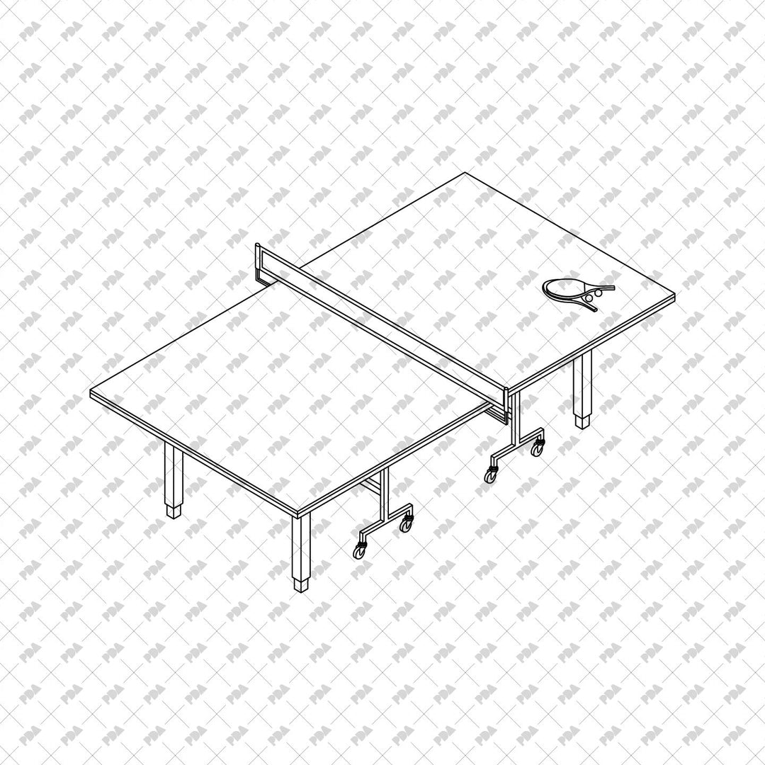 Isometric Pool & Spa Furniture CAD Vector Set