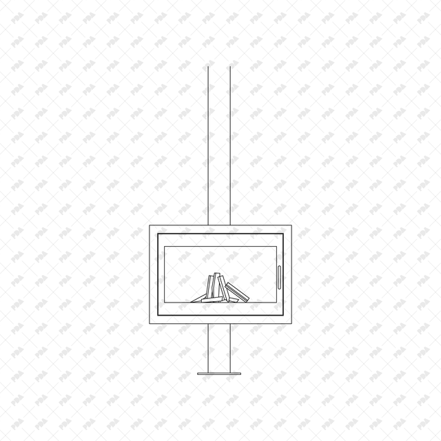 CAD, Vector, PNG Fireplaces in Front View - Post Digital Architecture — Free and Affordable Resources for Architects
