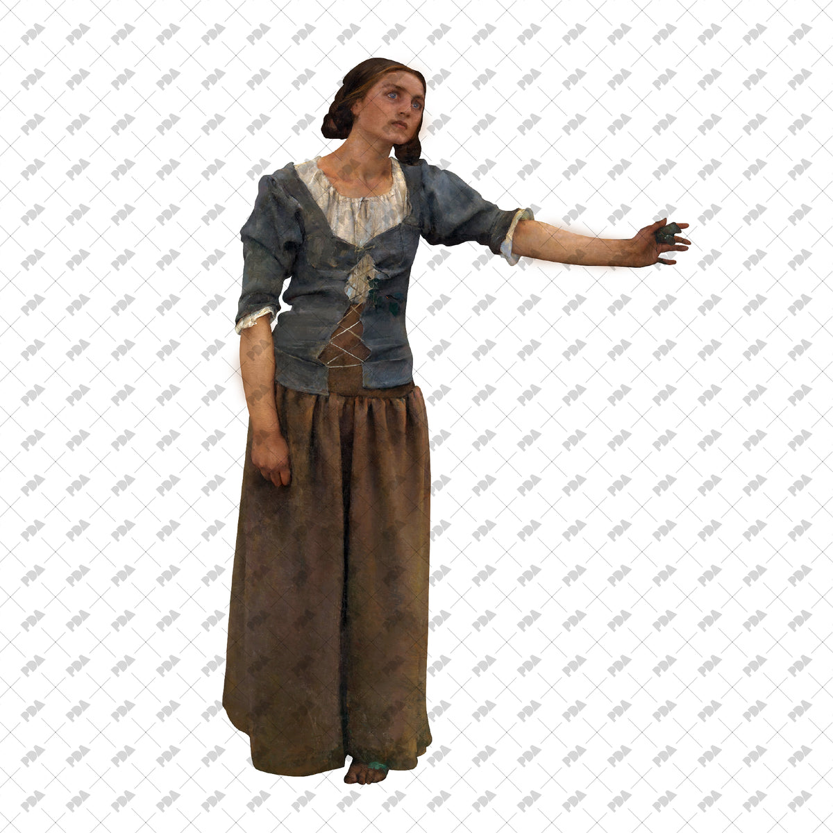 Lady Character Set PNG Renaissance Female Characters Set for Collages