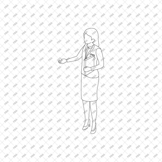 CAD, Vector Isometric Hotel Staff Set - Post Digital Architecture — Free and Affordable Resources for Architects