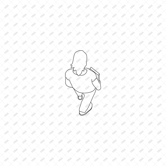 CAD, Vector, PNG Characters Climbing Stairs in Top View - Post Digital Architecture — Free and Affordable Resources for Architects
