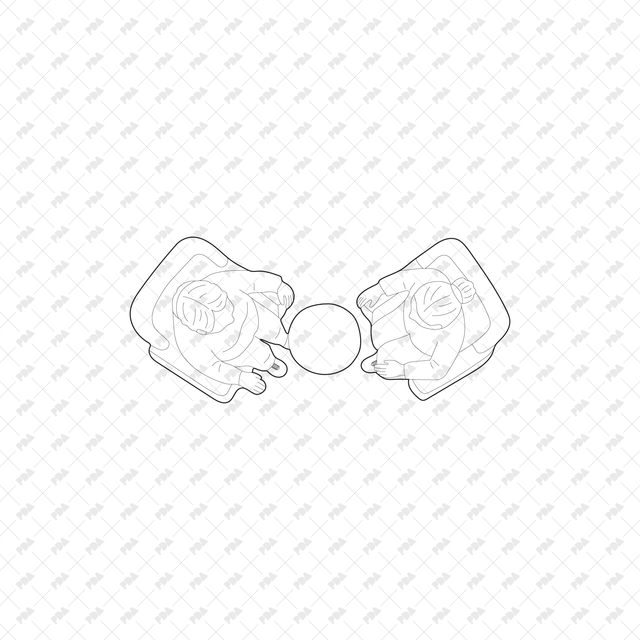 CAD, Vector, PNG Senior Living Characters Top View - Post Digital Architecture — Free and Affordable Resources for Architects