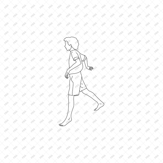 CAD, Vector, PNG Characters Climbing Stairs in Side View - Post Digital Architecture — Free and Affordable Resources for Architects