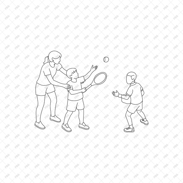 CAD, Vector, PNG Isometric Racket Sports, Tennis Badminton Pickleball - Post Digital Architecture — Free and Affordable Resources for Architects