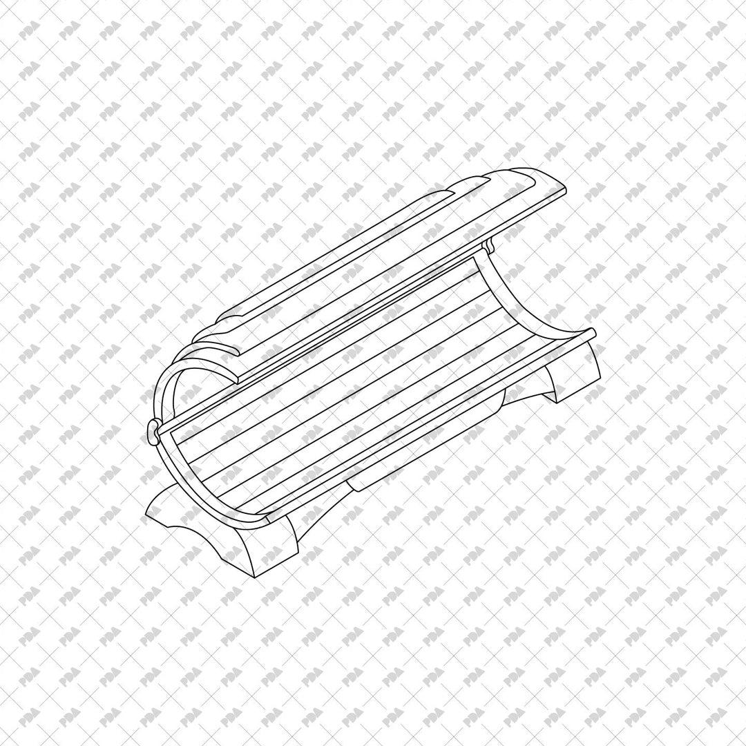 Isometric Pool & Spa Furniture CAD Vector Set
