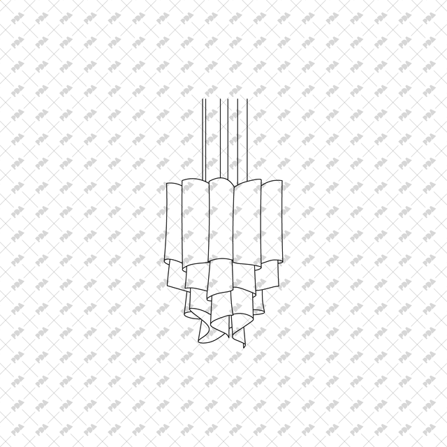 CAD, Vector Chandeliers Set