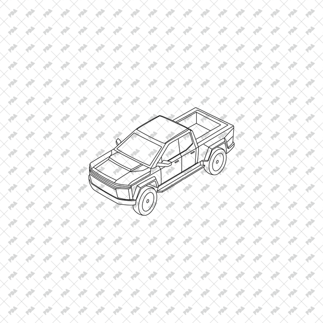 CAD, Vector, PNG Axonometric Vehicles - Post Digital Architecture — Free and Affordable Resources for Architects