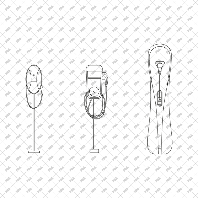 CAD, Vector Electric Vehicle Charging Stations - Post Digital Architecture — Free and Affordable Resources for Architects