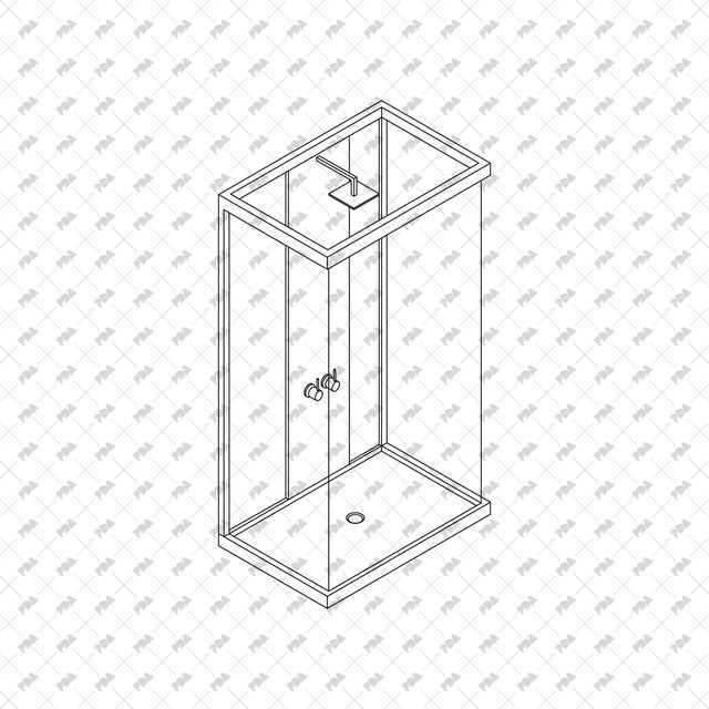 CAD, Vector Isometric Restroom Furniture