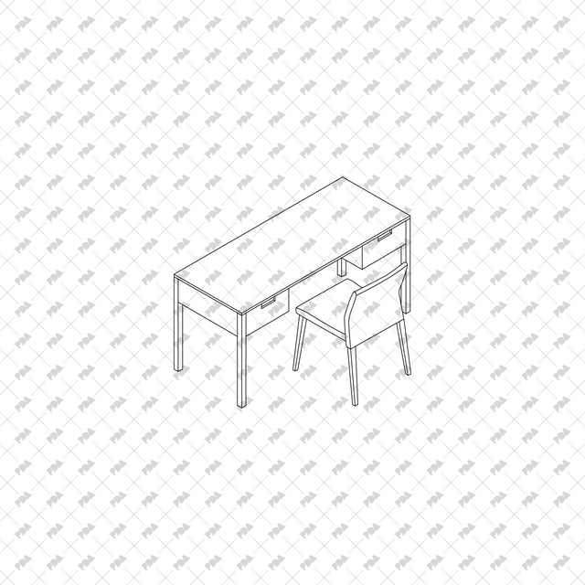 CAD, Vector Isometric Hotel Room Furniture - Post Digital Architecture — Free and Affordable Resources for Architects