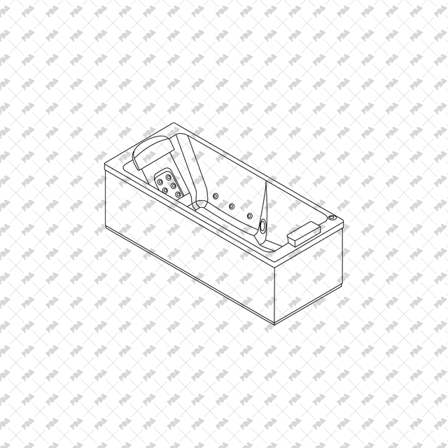 CAD, Vector Isometric Bathroom Set