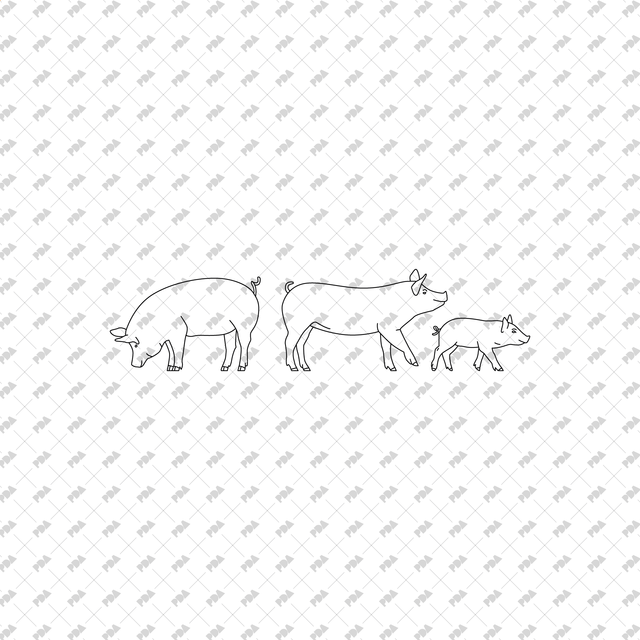 CAD, Vector Farm Animals Set - Post Digital Architecture — Free and Affordable Resources for Architects