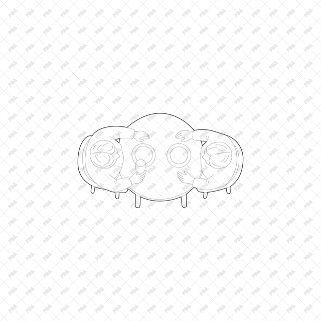 CAD, Vector, PNG Senior Living Characters Top View - Post Digital Architecture — Free and Affordable Resources for Architects