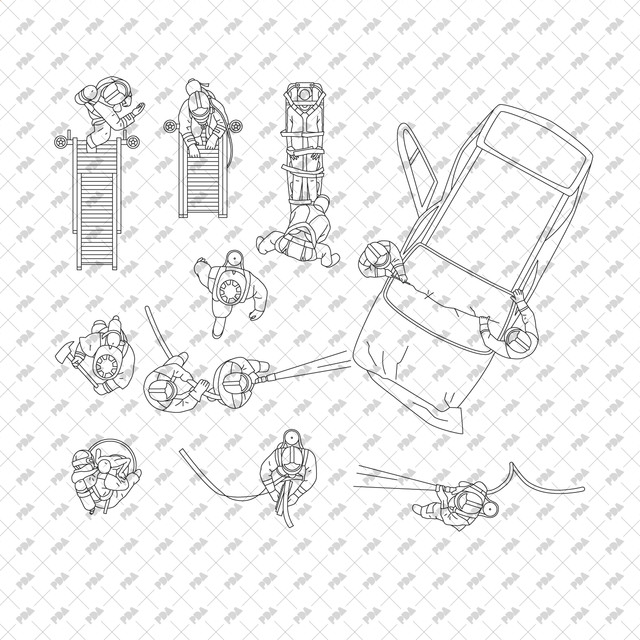 CAD, Vector People in Top View - Post Digital Architecture — Free and Affordable Resources for Architects