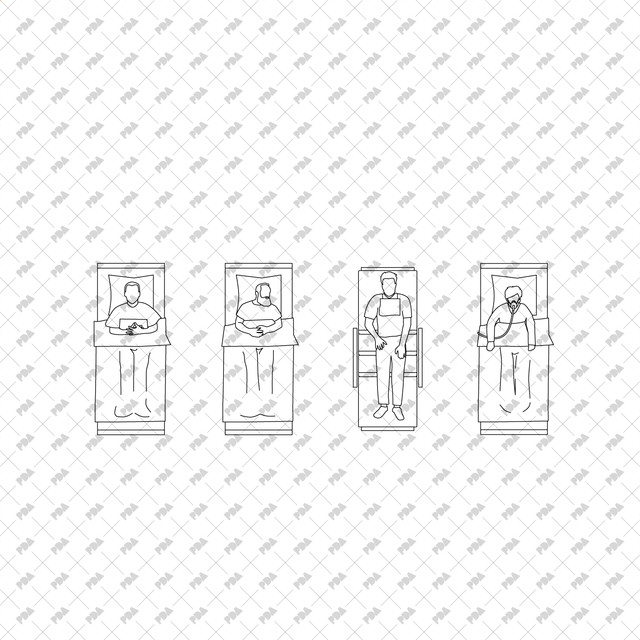 CAD, Vector Hospital Multi-Pack (Side, Font, Top View) - Post Digital Architecture — Free and Affordable Resources for Architects