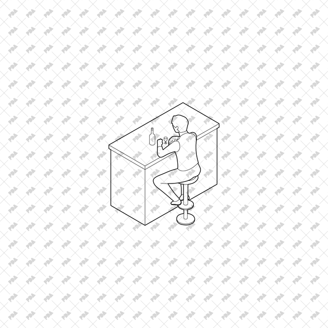 CAD, Vector, PNG Isometric View Nightclub and Party Characters - Post Digital Architecture — Free and Affordable Resources for Architects