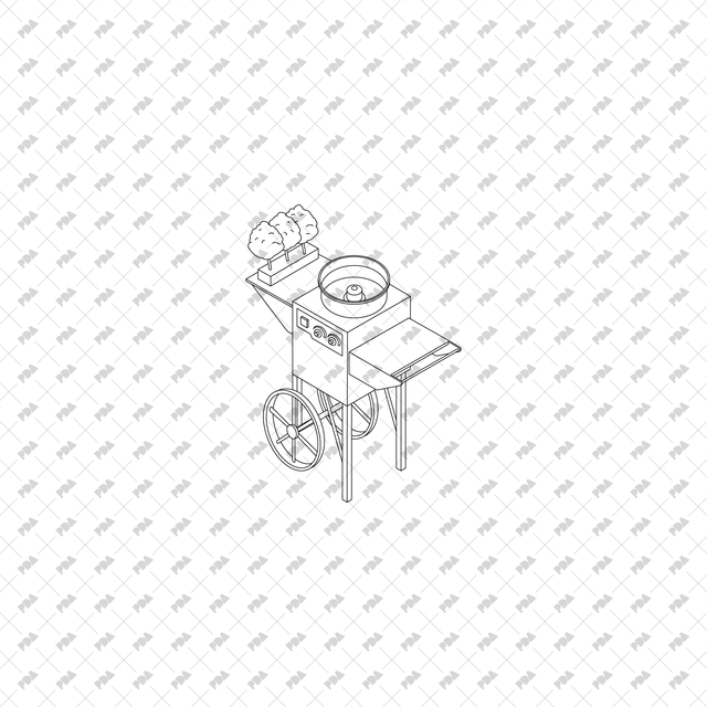 CAD, Vector Isometric Food Carts - Post Digital Architecture — Free and Affordable Resources for Architects