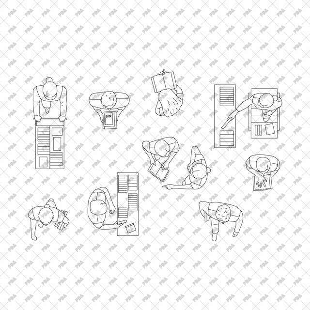 File Top View People Top View Dwg 1080x1080