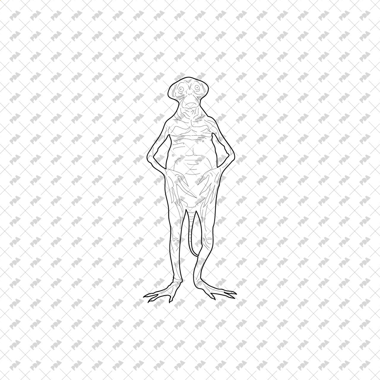 cad-vector-aliens-line-art-illustrations