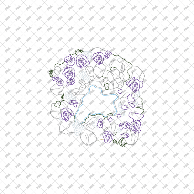 CAD, Vector, PNG Ponds Landscapes in Top View in Color and B/W - Post Digital Architecture — Free and Affordable Resources for Architects