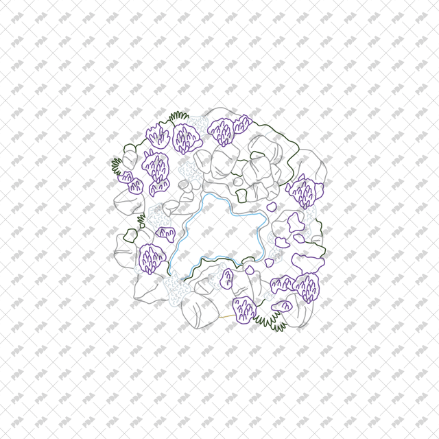 CAD, Vector, PNG Ponds Landscapes in Top View in Color and B/W - Post Digital Architecture — Free and Affordable Resources for Architects