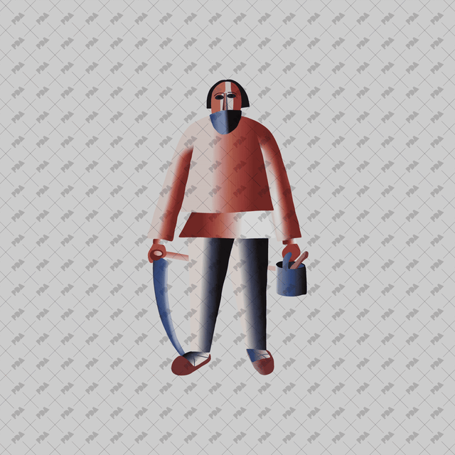 Vector, PNG Characters Inspired by Kazimir Malevich - Post Digital Architecture — Free and Affordable Resources for Architects