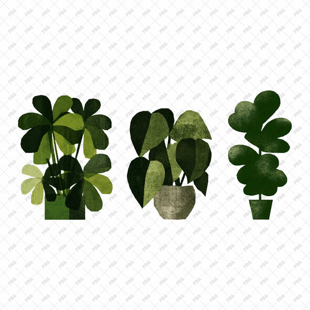 PNG Abstract Naïve Potted Plant Cutouts - Post Digital Architecture — Free and Affordable Resources for Architects