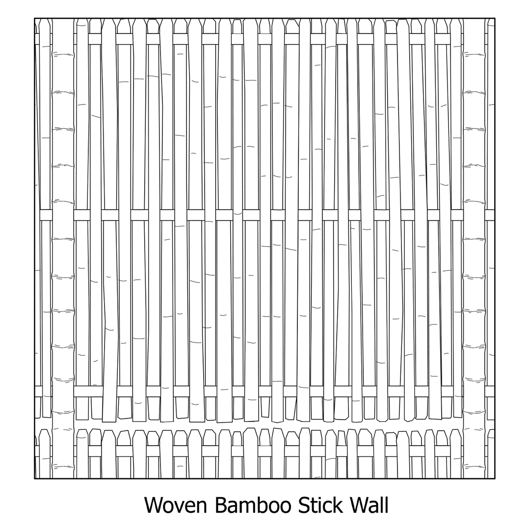 Illustrator Pattern Library - Bamboo Panels