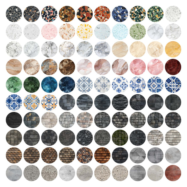 Illustrator Pattern Library - Raster Realistic Seamless Textures Multi-Pack