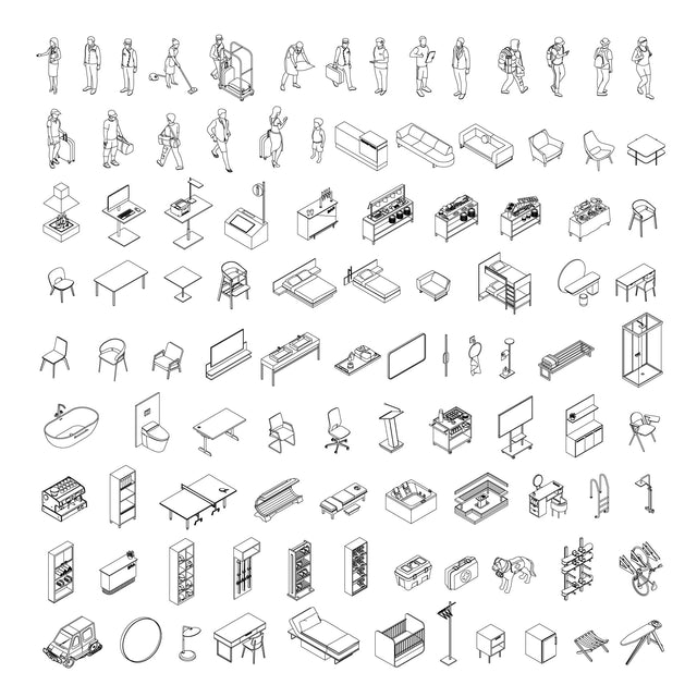 CAD, Vector Isometric Multi-Pack 3