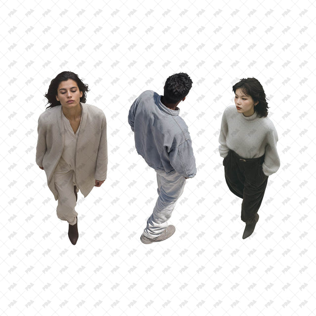 PNG Cutout Street Characters in Top View - Post Digital Architecture — Free and Affordable Resources for Architects