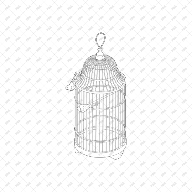 CAD, Vector, PNG Domestic Birds with Cages - Post Digital Architecture — Free and Affordable Resources for Architects