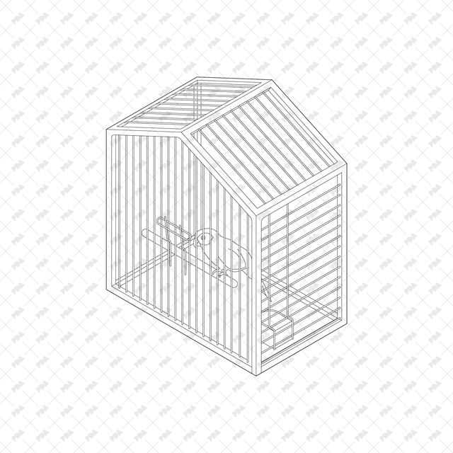 CAD, Vector, PNG Domestic Birds with Cages - Post Digital Architecture — Free and Affordable Resources for Architects