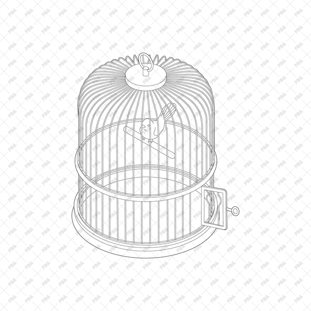 CAD, Vector, PNG Domestic Birds with Cages - Post Digital Architecture — Free and Affordable Resources for Architects